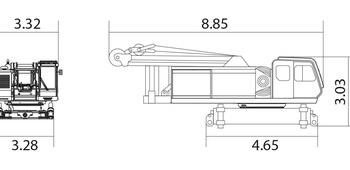 Тело крана (без основной рамы стрелы)