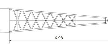 Клиновидная секция стрелы