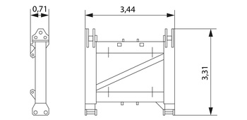 Соединительная рама 2.885 м