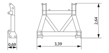 Соединительная рама 2.16 м