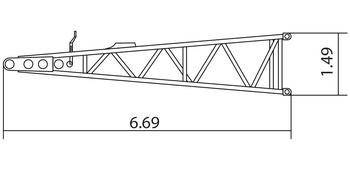 Основание стрелы в башенном режиме