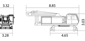 Тело крана (без основной рамы стрелы)