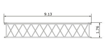 Промежуточная секция стрелы 9 м