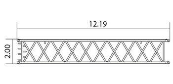 Вставка мачты супер-лифта 12 м