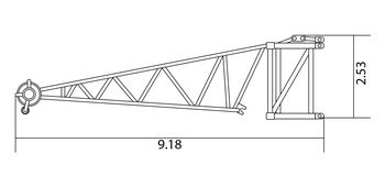 Специальный оголовок стрелы для установки ветрогенераторов