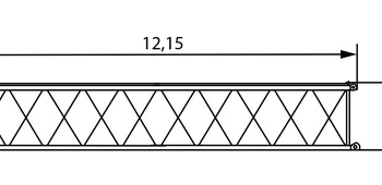 Промежуточная секция башенной стрелы 12 м