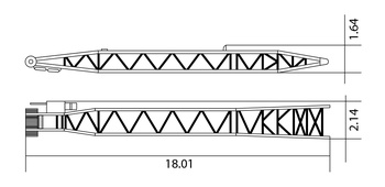 Передняя распорка маневрового гуська