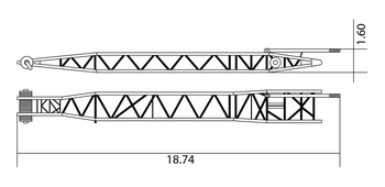 Задняя распорка маневрового гуська