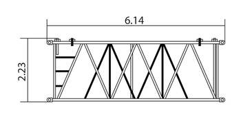 Промежуточная секция основной стрелы 6 м