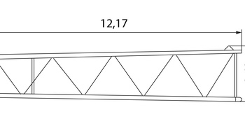 Уменьшающая секция основной стрелы 12 м
