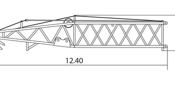 Клиновидная секция стрелы супер-подъёмной мачты