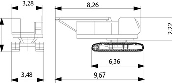 Кран в сборе (без противовесов)
