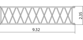 Промежуточная секция основной стрелы 9 м