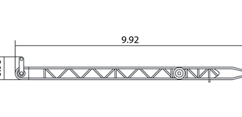 Передняя опора башенной стрелы