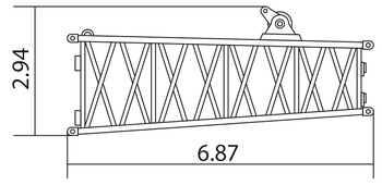 Уменьшающая секция 6.7 м