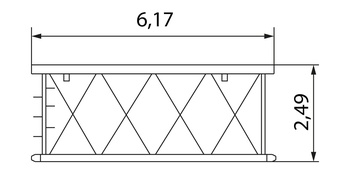 Промежуточная секция основной стрелы 6 м