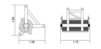 Блок шкивов стрелы