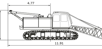 Общий кран (без контргруза, с основанием)