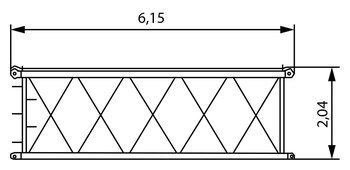 Промежуточная секция башенной стрелы 6 м