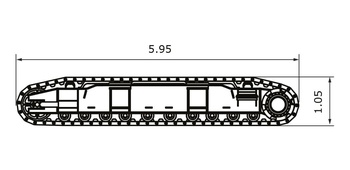 Гусеницы (в сборе)