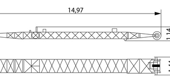Передняя опора башенной стрелы