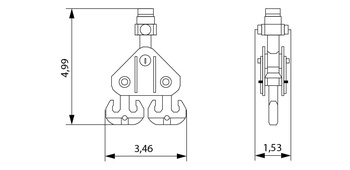 Крюк 1250 т (низ)