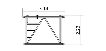 Промежуточная секция основной стрелы 3 м