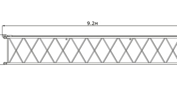 Секция маневрового гуська 9 м