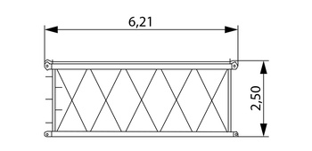 Промежуточная секция маневрового гуська 6 м