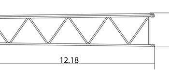 Уменьшающаяся секция основной стрелы