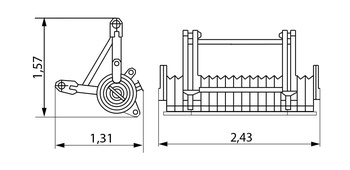 Шкивы оголовка стрелы