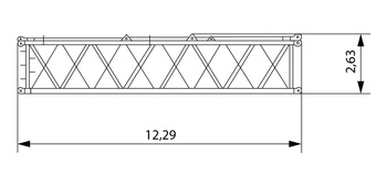 Промежуточная секция мачты супер-лифта 12 м