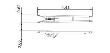 Распорка жесткомонтируемого гуська