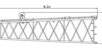 Секция стрелы коническая